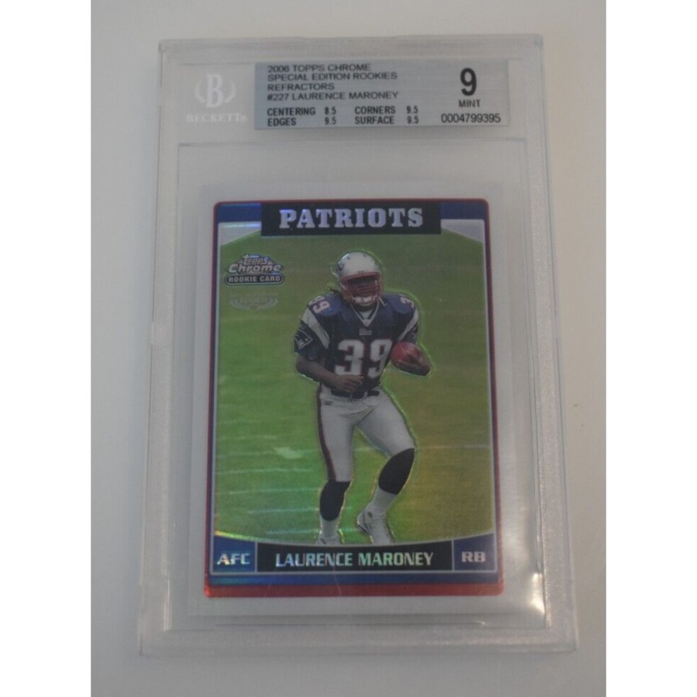 2006 Topps Chrome #227 Laurence Maroney Special Edition Rookies BGS 9 Refractor